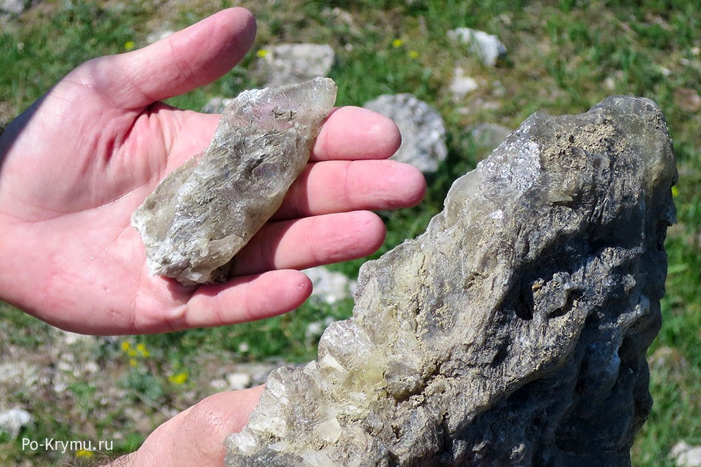 Крымские минералы, кварц.
