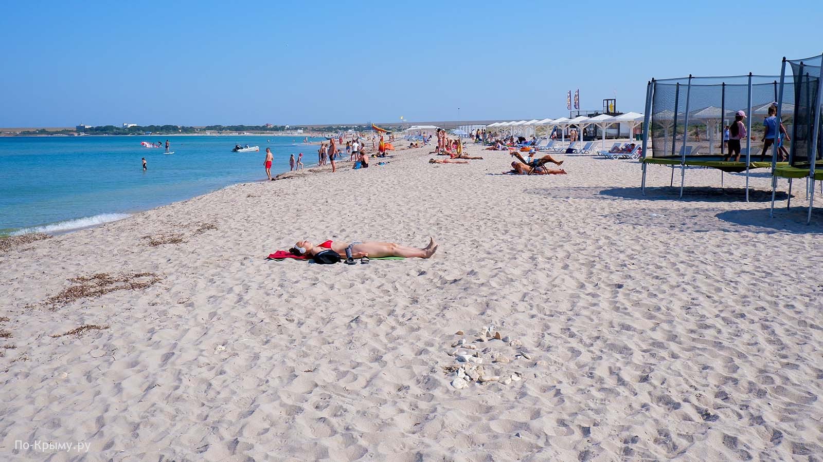 Пляж Майями в Оленевке, Крым